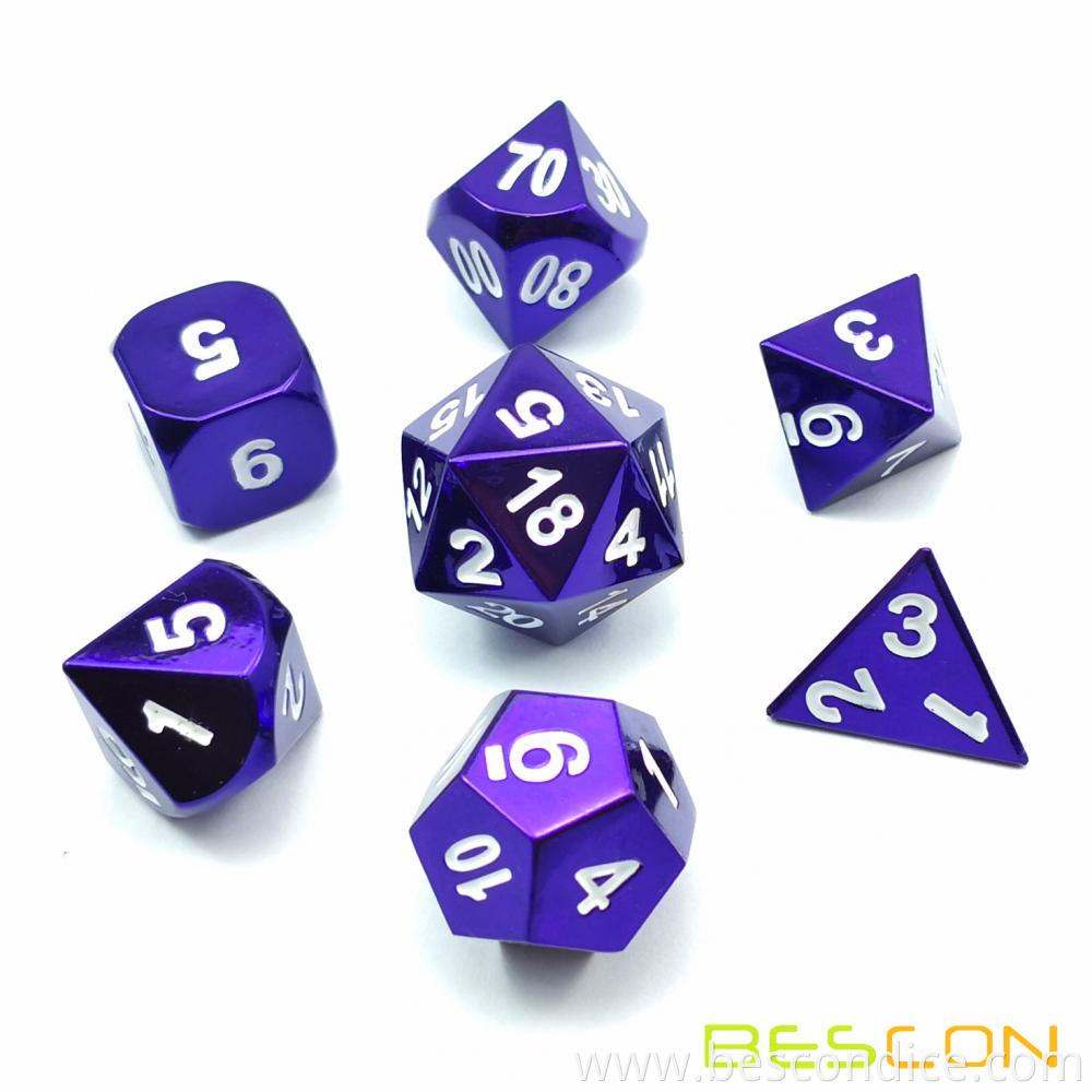 Royal Purple Solid Metal Dice For Dnd 1 Royal Purple Solid Metal Dice For Dnd 1